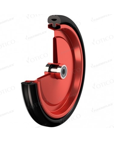 Roue métal 360x50 avec pneu renforcé