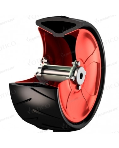 Roue métal 370x165 / profil CS / moyeu 20x149